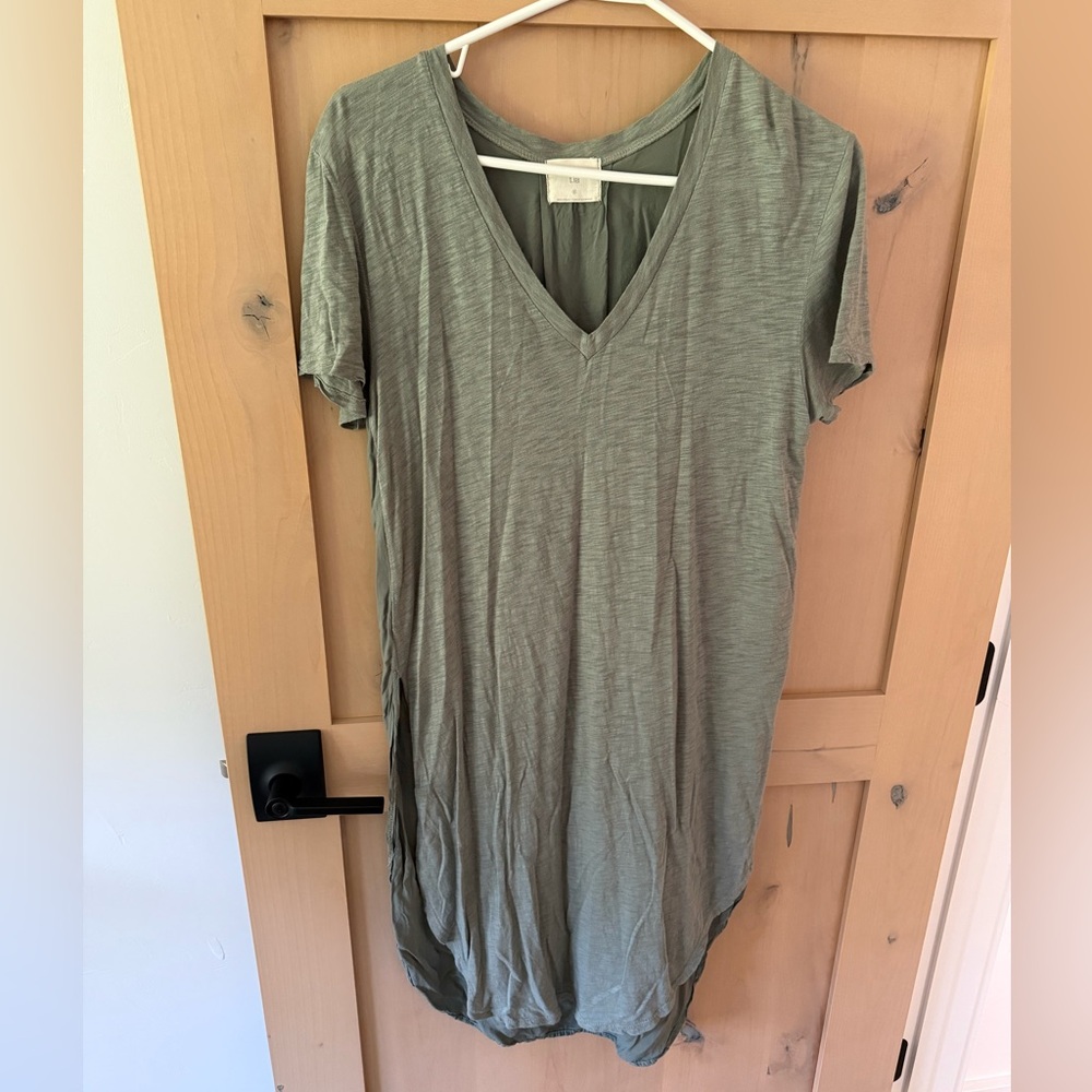 T.La Olive V-Neck Tunic Long Top